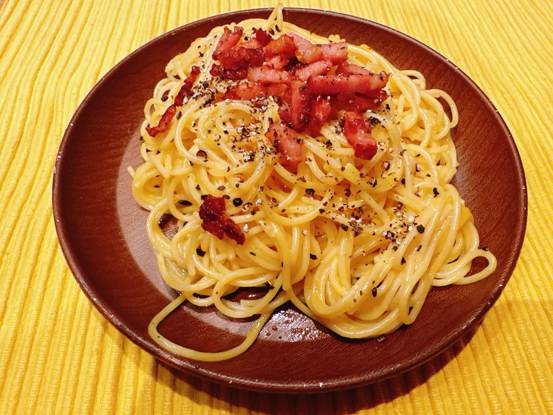 絶品カルボナーラ♪♪うさぎとかめ☆